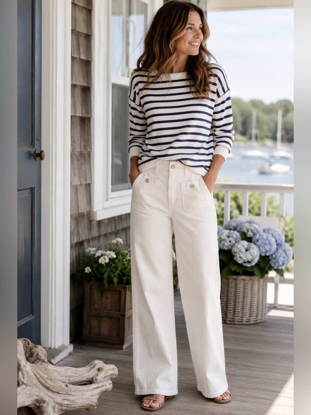 J.Crew Full-Length Slim Wide-Leg Jeans NWT Size 26